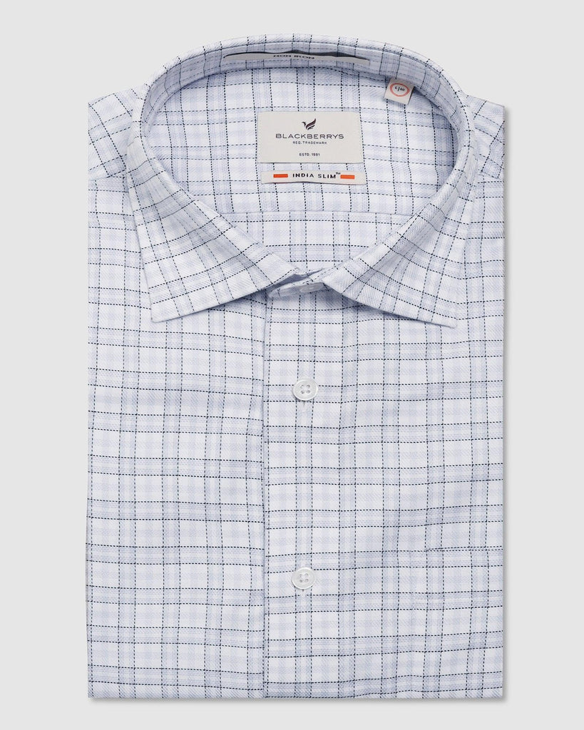 Formal Grey Check Shirt - Blake