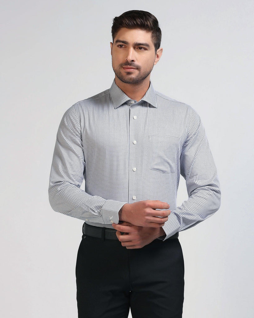 Formal Grey Check Shirt - Gin