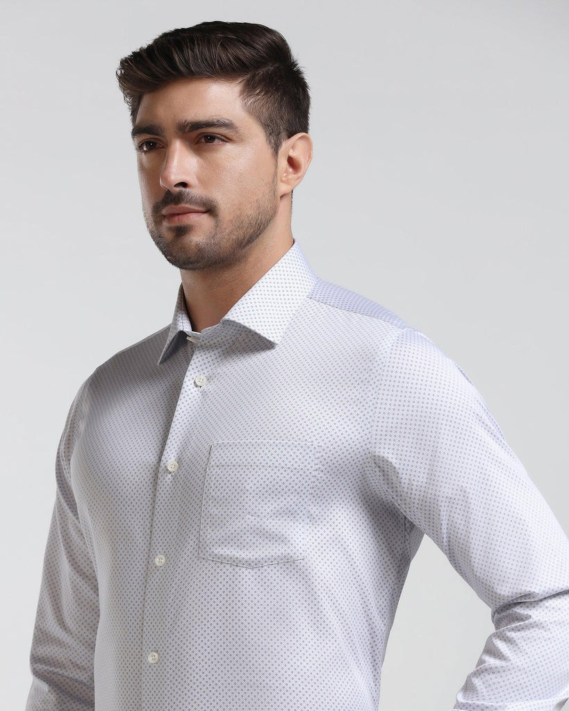 Formal Grey Printed Shirt - Brion