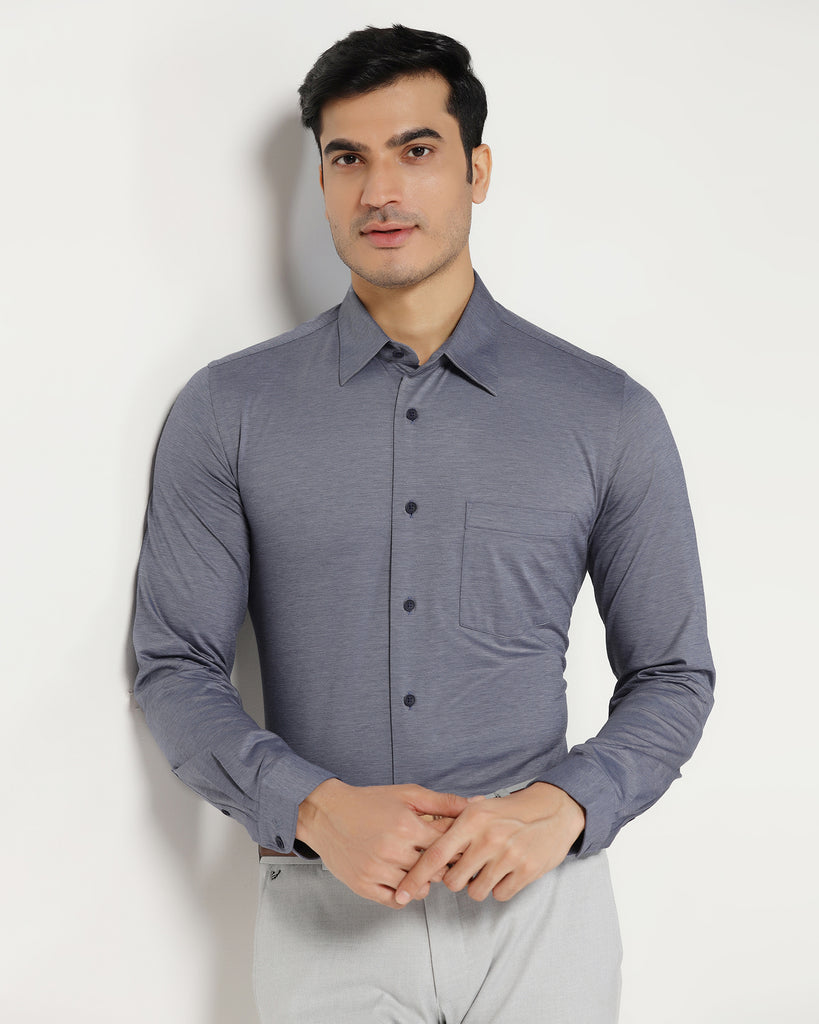 Formal Grey Solid Shirt - Boone