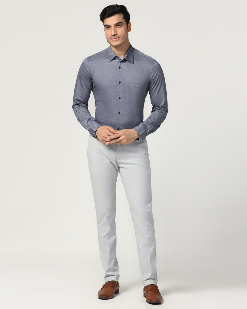 Formal Grey Solid Shirt - Boone