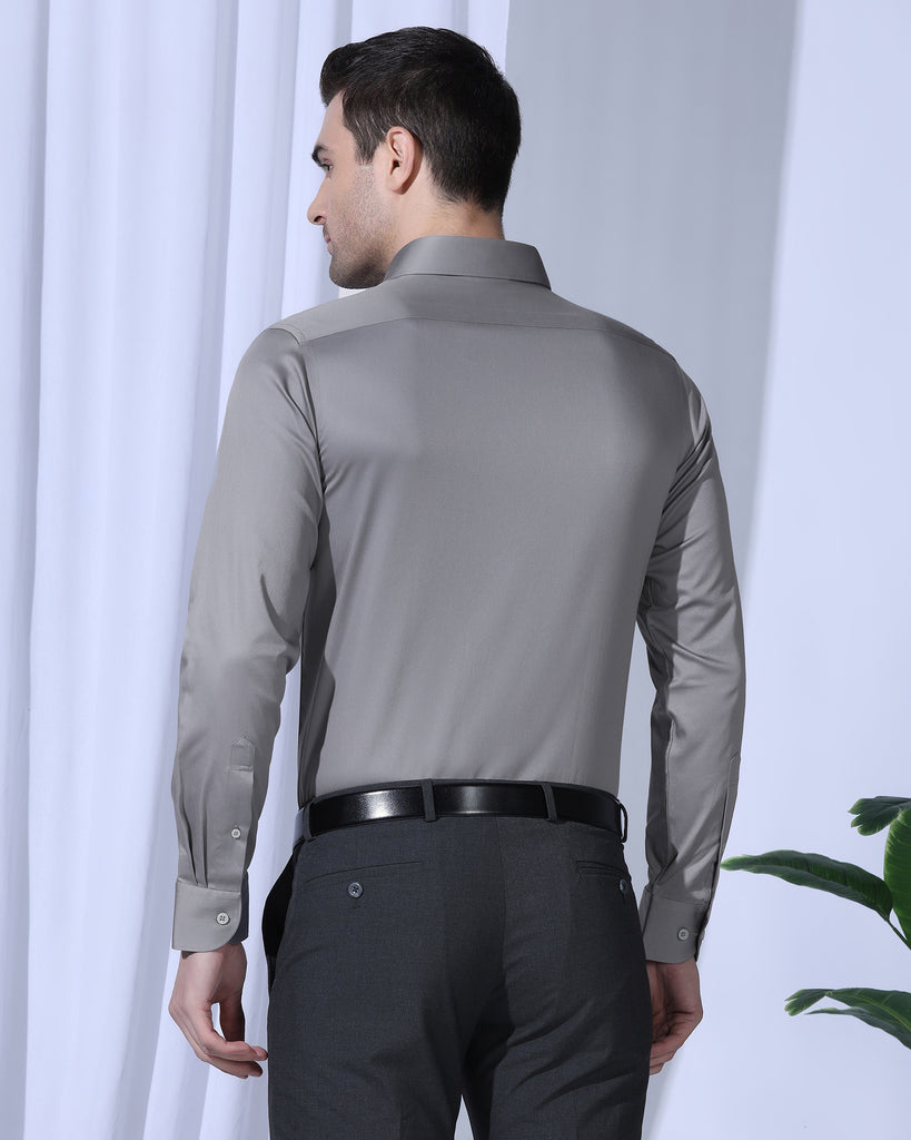 Formal Grey Solid Shirt - Georgia