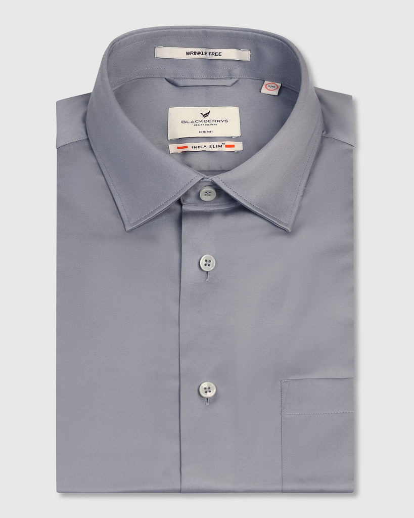 Formal Grey Solid Shirt - Georgia