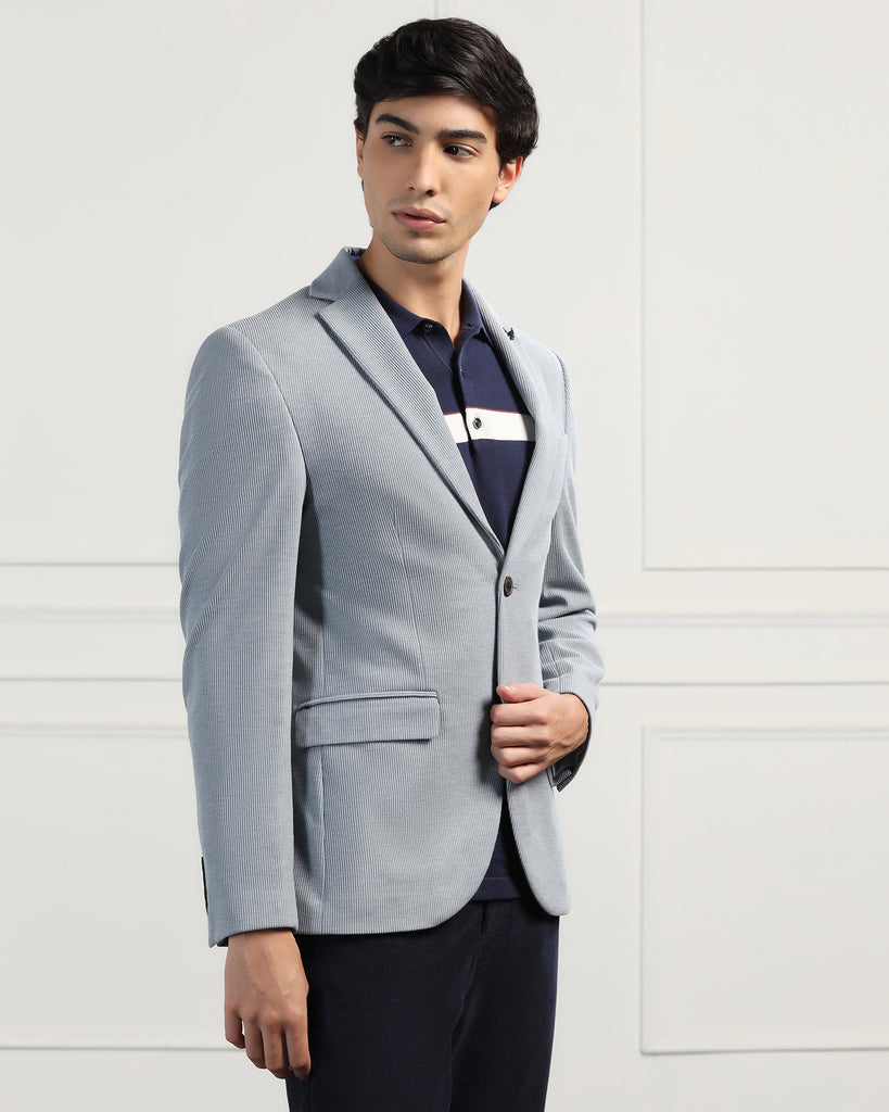 Formal Grey Stripe Blazer - Nios