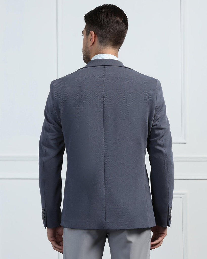 Formal Grey Textured Blazer - Morris