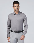 Temp Tech Formal Grey Textured Shirt - Soy