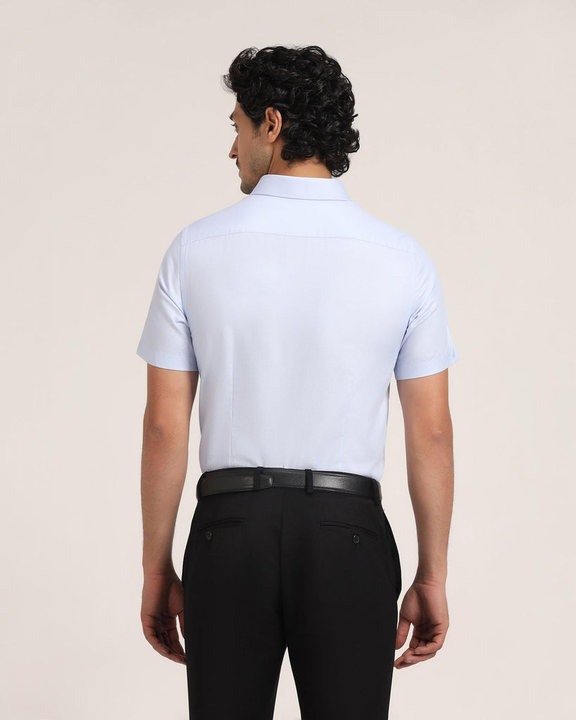 Formal Half Sleeve Blue Solid Shirt - Beetle