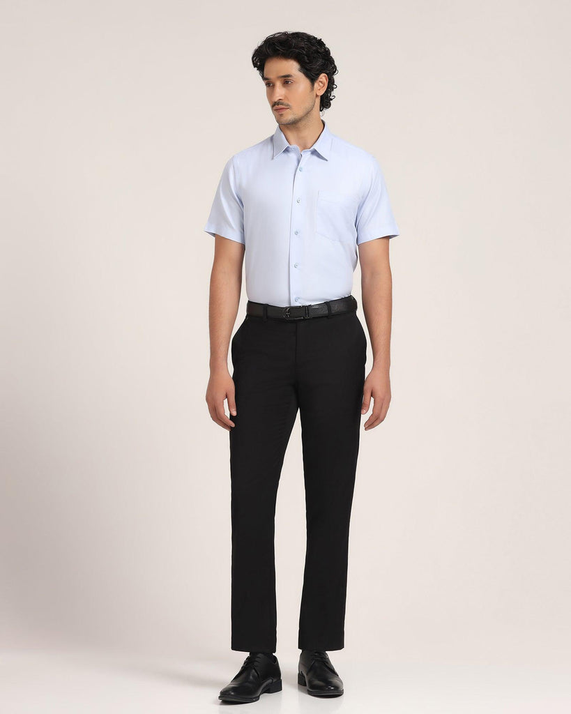 Formal Half Sleeve Blue Solid Shirt - Beetle