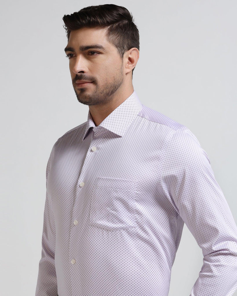 Formal Lavender Printed Shirt - Brion