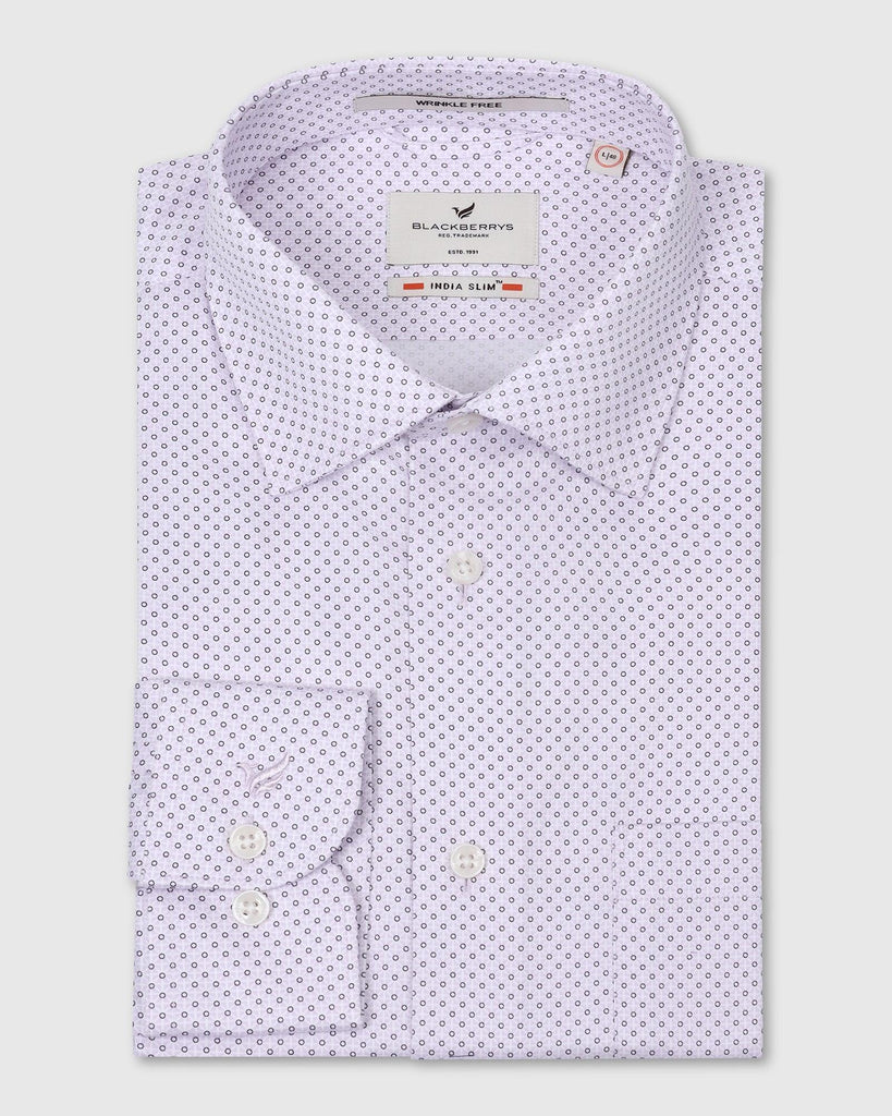 Formal Lavender Printed Shirt - Brion