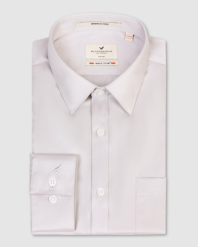 Formal Lavender Solid Shirt - Gusto