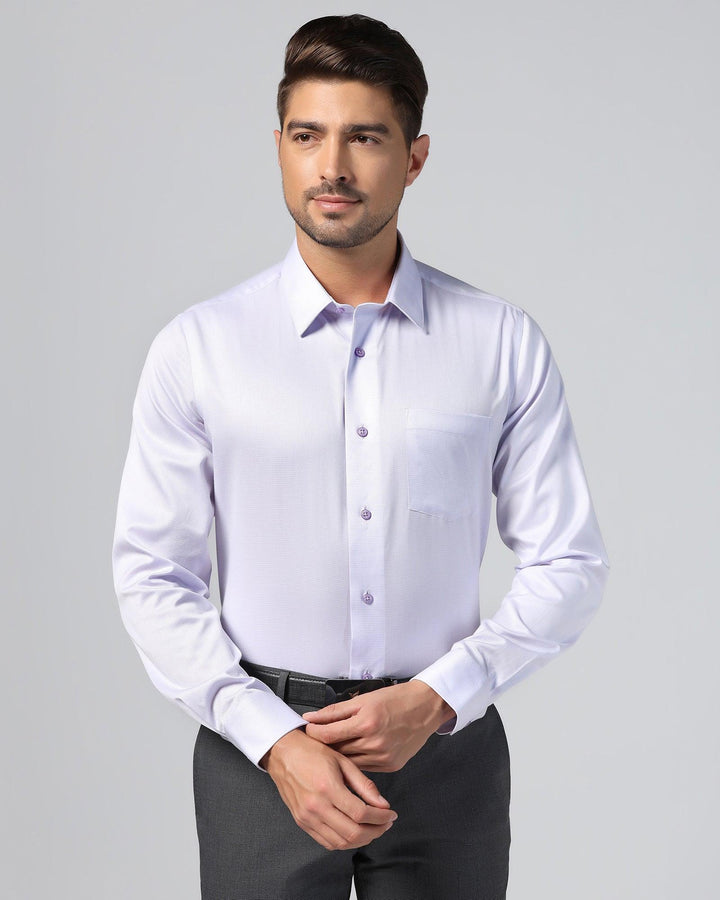 Formal Lavender Textured Shirt - Zach