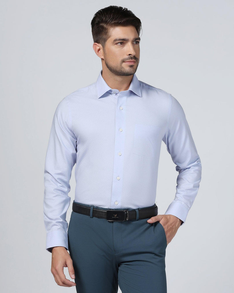 Formal Mauve Textured Shirt - Luna