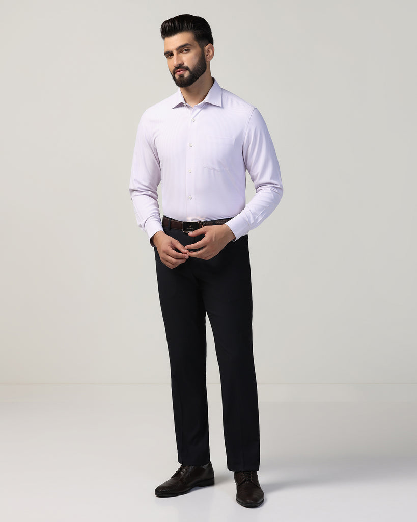 Formal Mauve Textured Shirt - Matrix