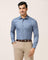 Formal Mid Blue Textured Shirt - DOFP31