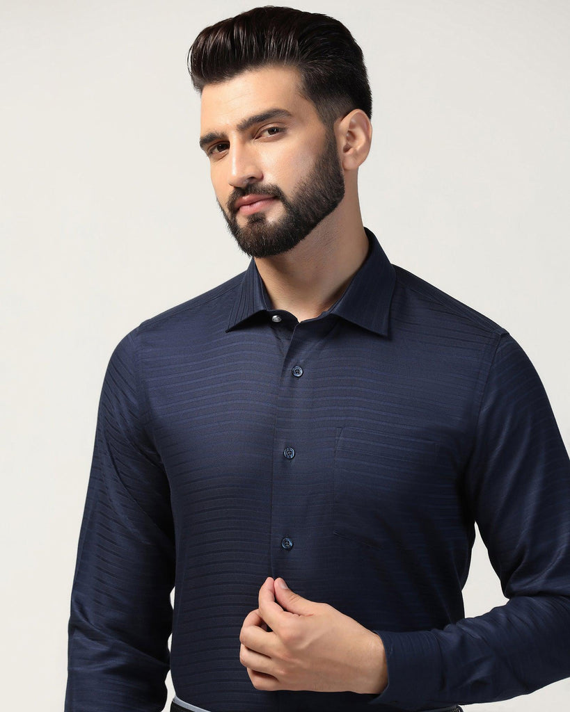 Formal Navy Stripe Shirt - Bran