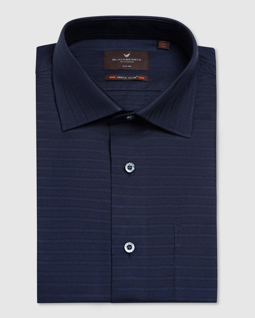 Formal Navy Stripe Shirt - Bran