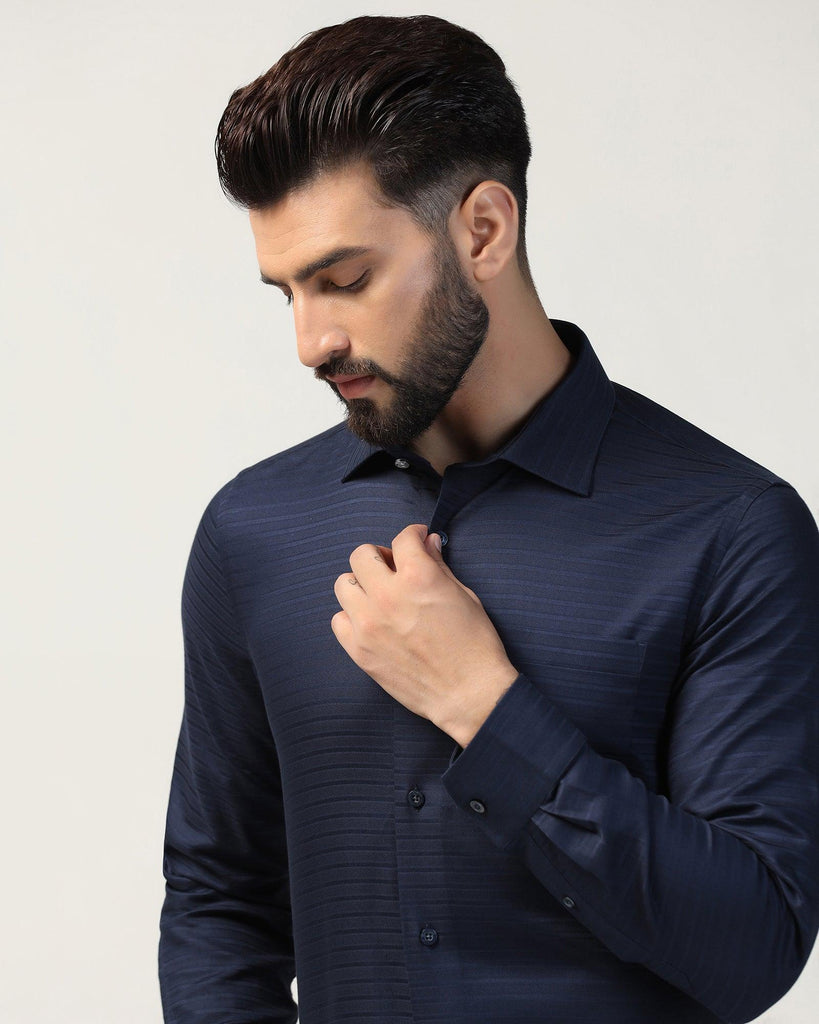 Formal Navy Stripe Shirt - Bran