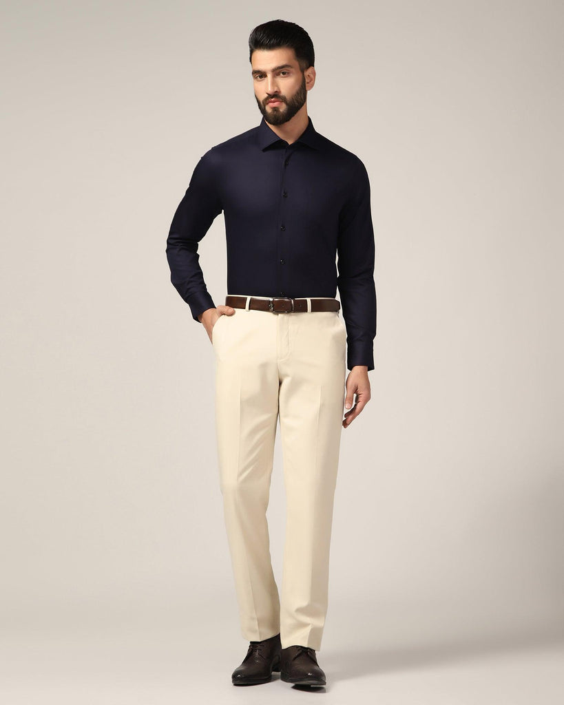 Formal Navy Solid Shirt - Marco