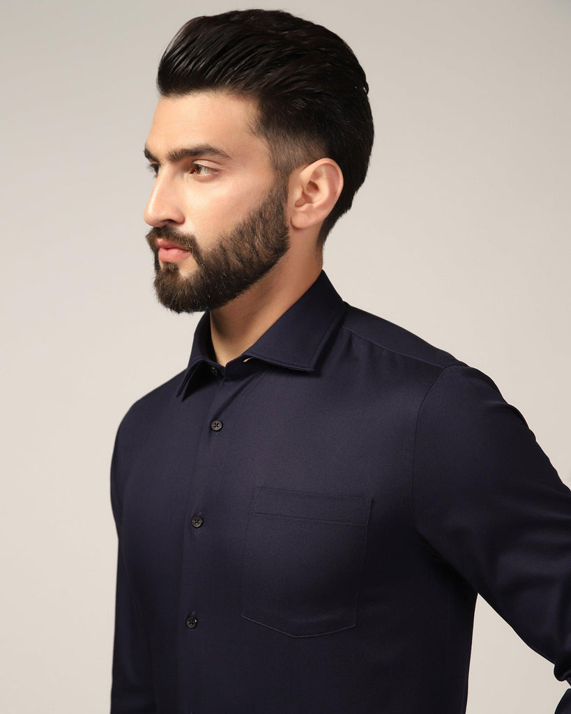 Formal Navy Solid Shirt - Marco