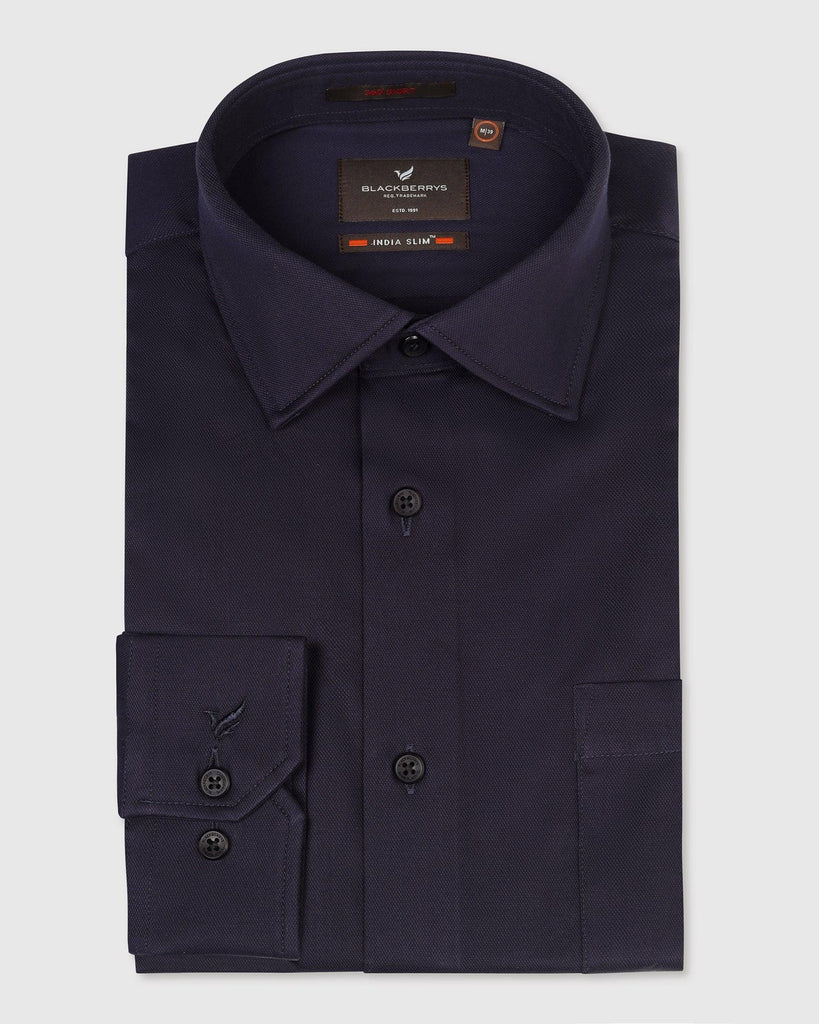 Formal Navy Solid Shirt - Marco