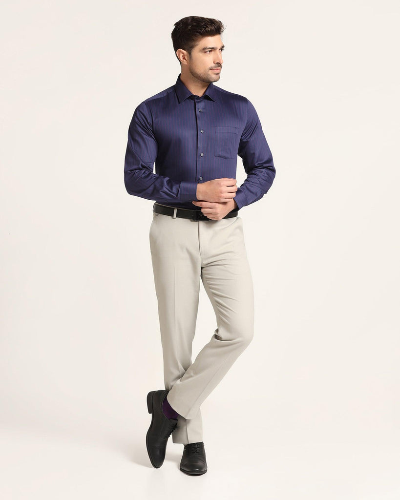 Formal Navy Stripe Shirt - Macon