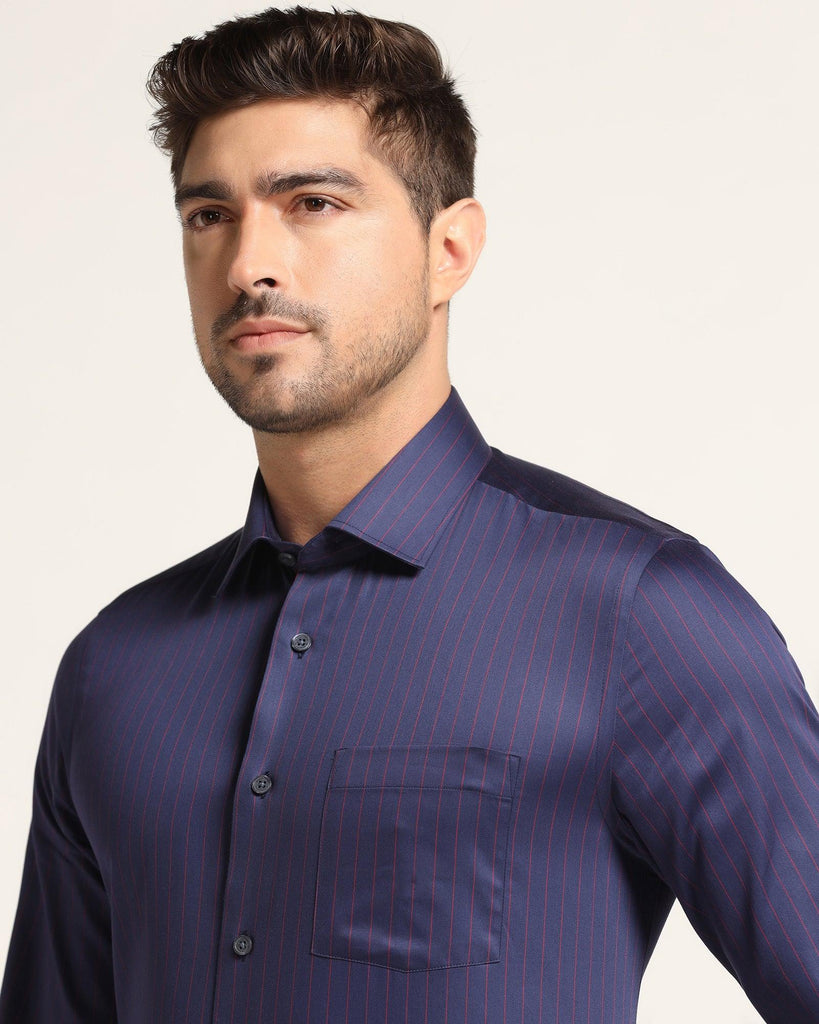 Formal Navy Stripe Shirt - Macon