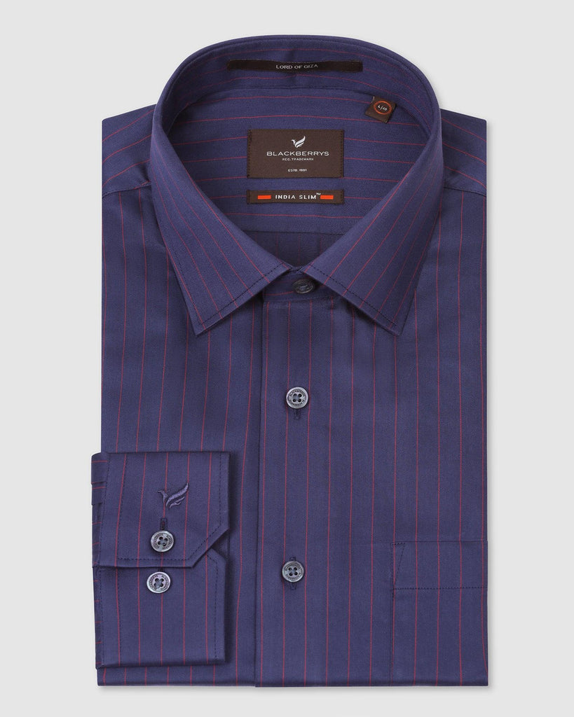 Formal Navy Stripe Shirt - Macon