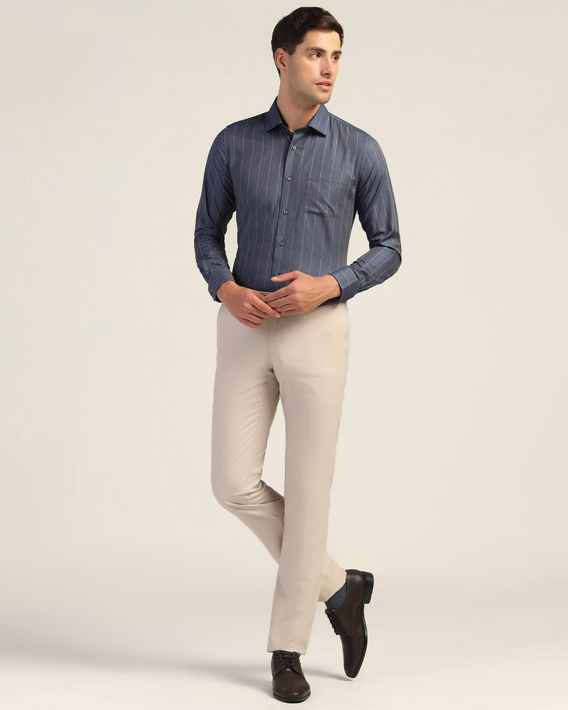 Formal Navy Stripe Shirt - Orbit