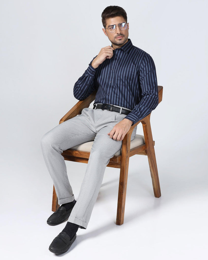 Formal Navy Stripe Shirt - Prism