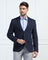 Formal Navy Textured Blazer - Morris