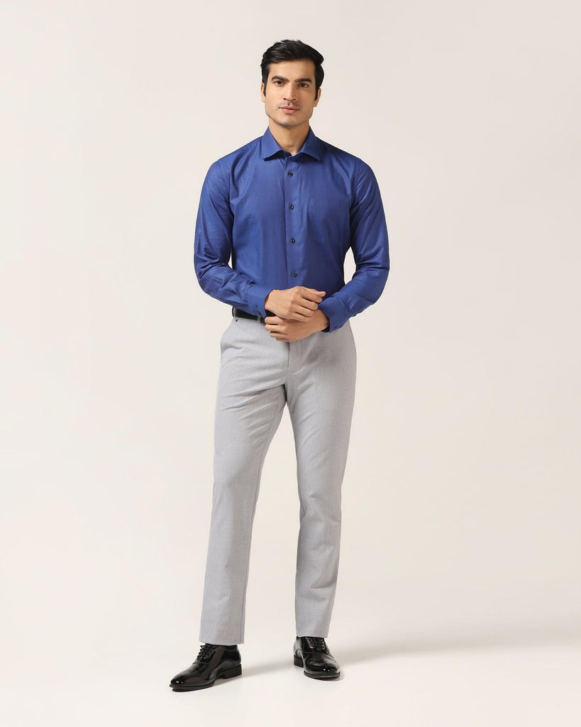 Formal Navy Textured Shirt - Coy