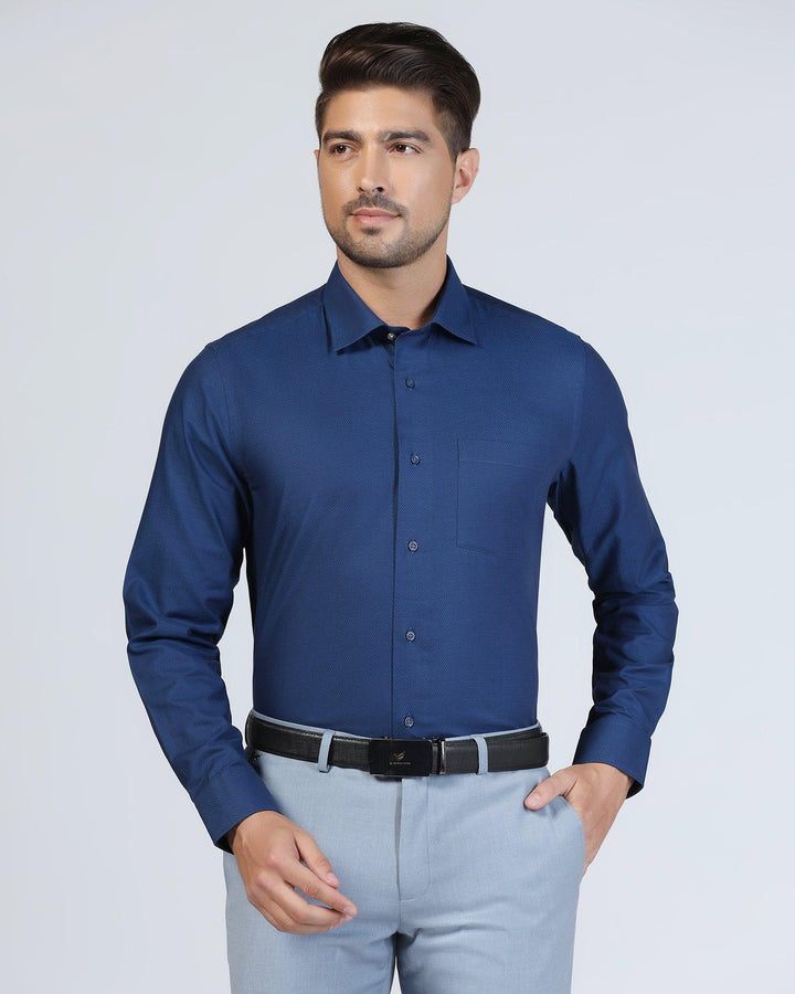 Formal Navy Textured Shirt - Jim