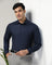 Formal Navy Textured Shirt - P31