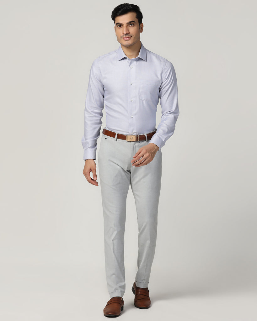 Formal Navy Textured Shirt - Salsa