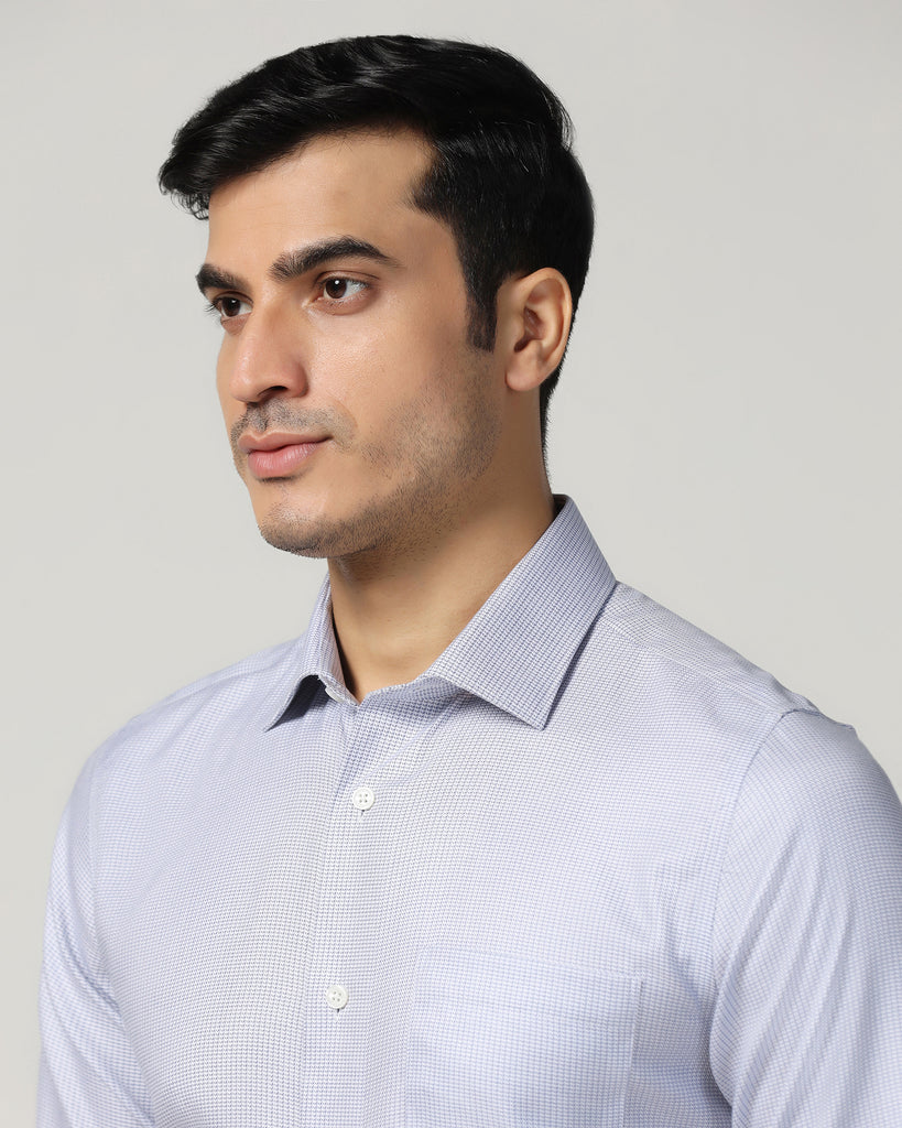 Formal Navy Textured Shirt - Salsa