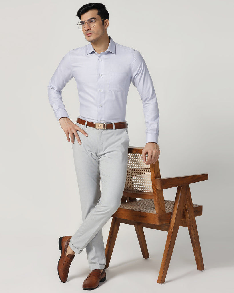 Formal Navy Textured Shirt - Salsa