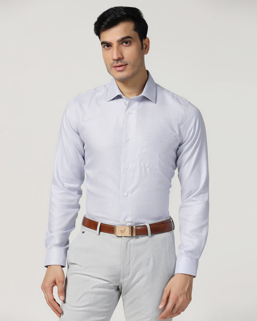 Formal Navy Textured Shirt - Salsa