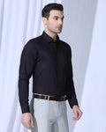 Formal Navy Textured Shirt - Shark