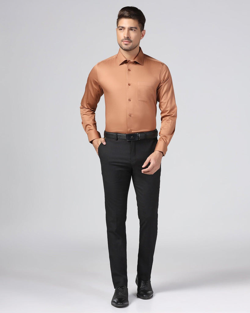 Formal Ochre Solid Shirt - Rolf