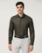 Formal Olive Textured Shirt - P31