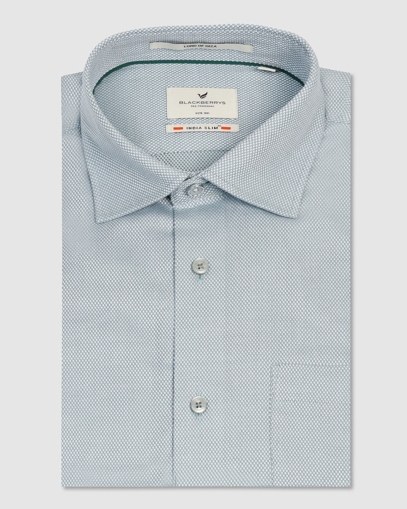 Formal Olive Textured Shirt - Quent