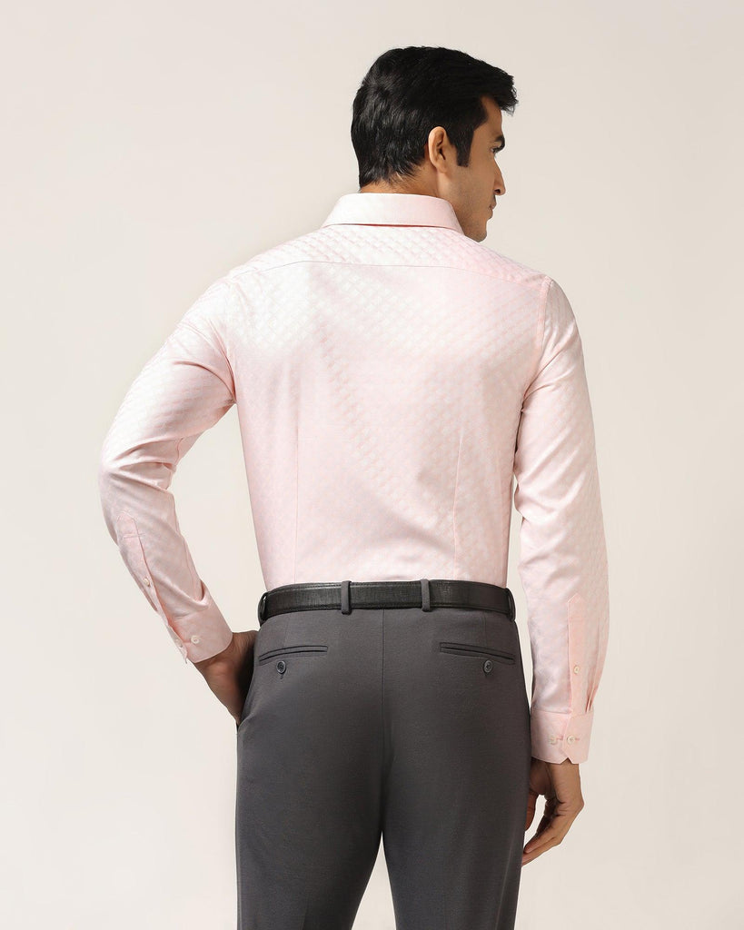 Formal Peach Printed Shirt - Page