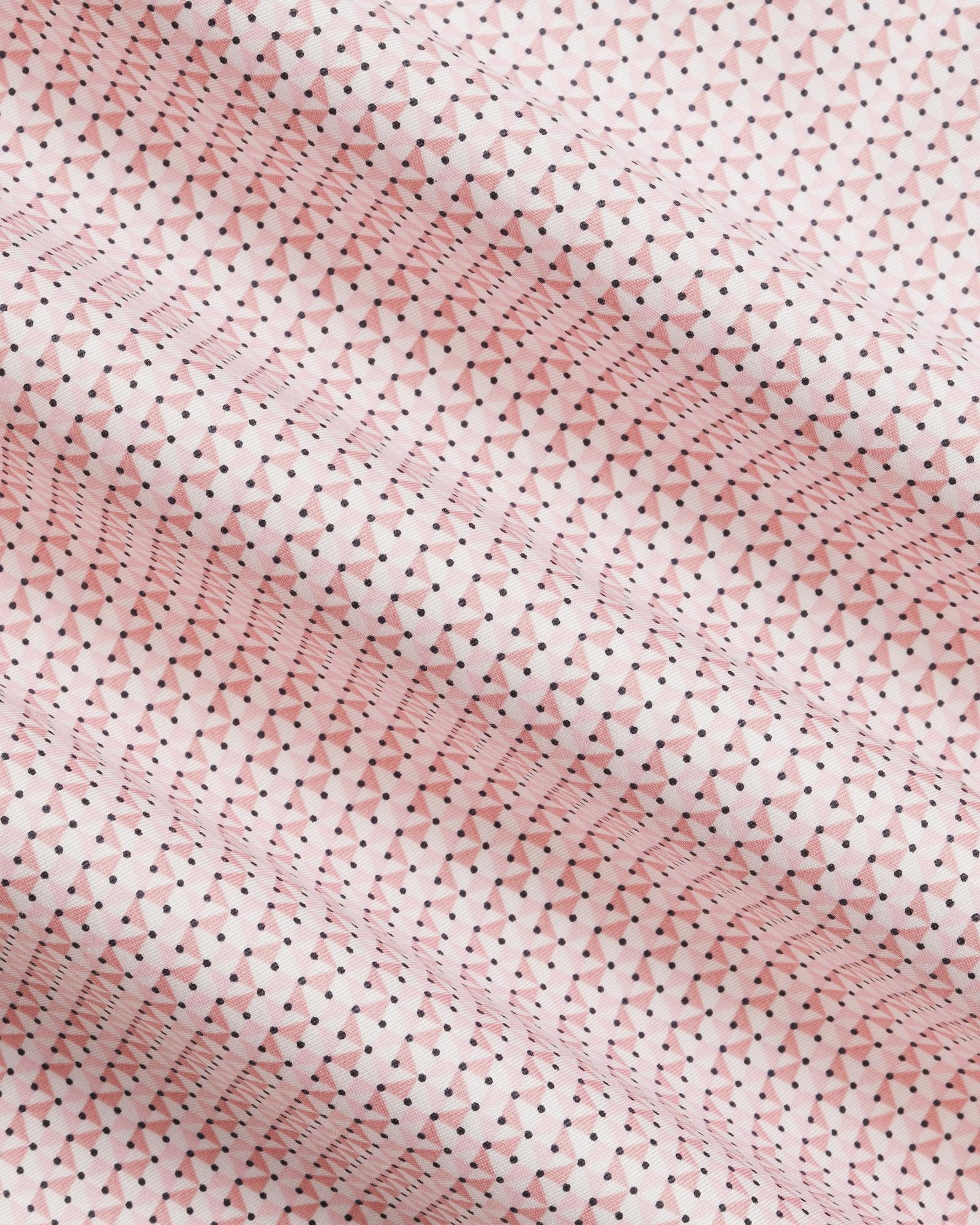 Non Iron Formal Pink Printed Shirt - Zone