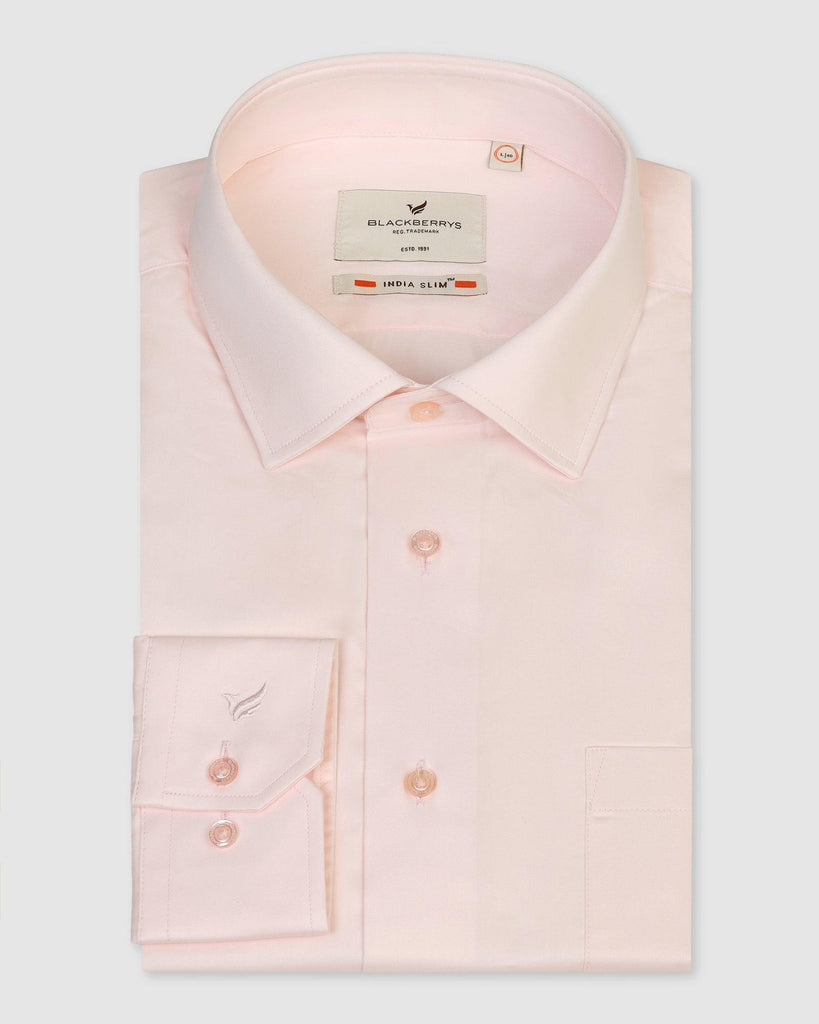 Formal Pink Solid Shirt - Simble