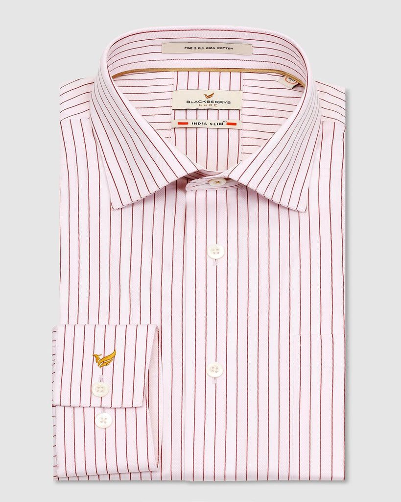 Luxe Formal Pink Stripe Shirt - Avian