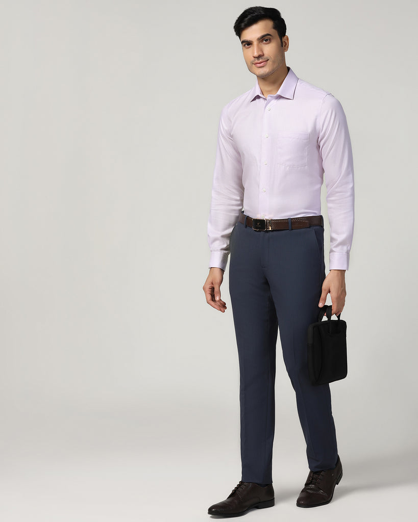 Formal Pink Textured Shirt - Salsa