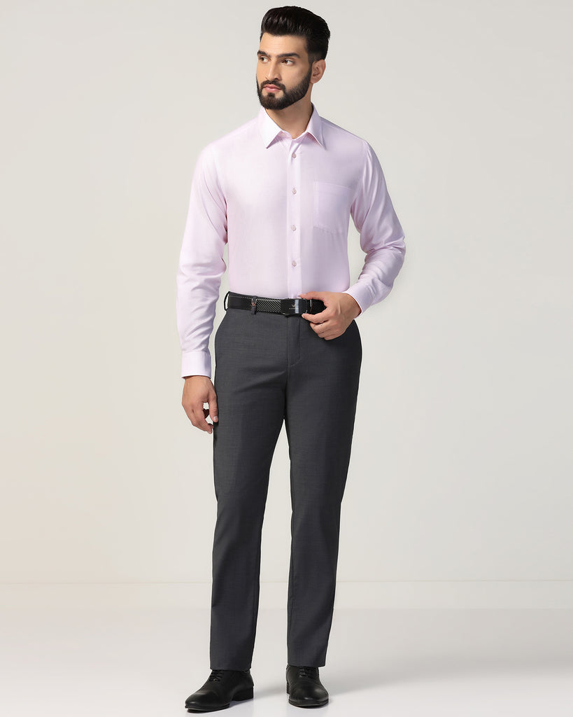 Formal Pink Textured Shirt - Zach