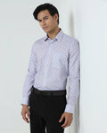 Formal Plum Printed Shirt - Drum
