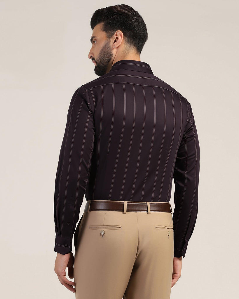 Formal Plum Stripe Shirt - Kolt